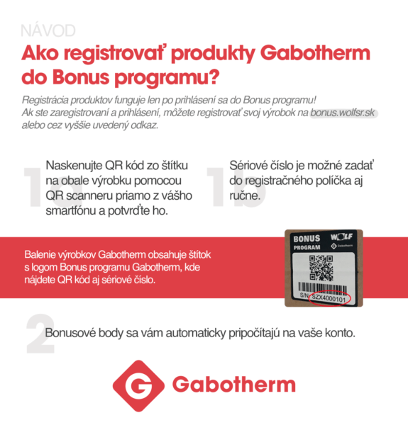 infografika - návod na registráciu do Bonus programu Gabotherm
